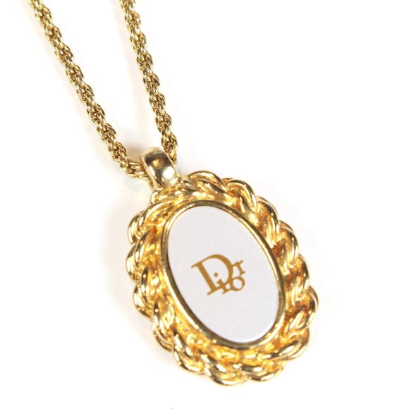 Dior Vintage Gold Pendant Necklace - Picture 4 of 7